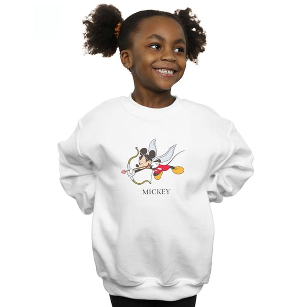 Disney Girls Mickey Mouse Love Cherub Sweatshirt