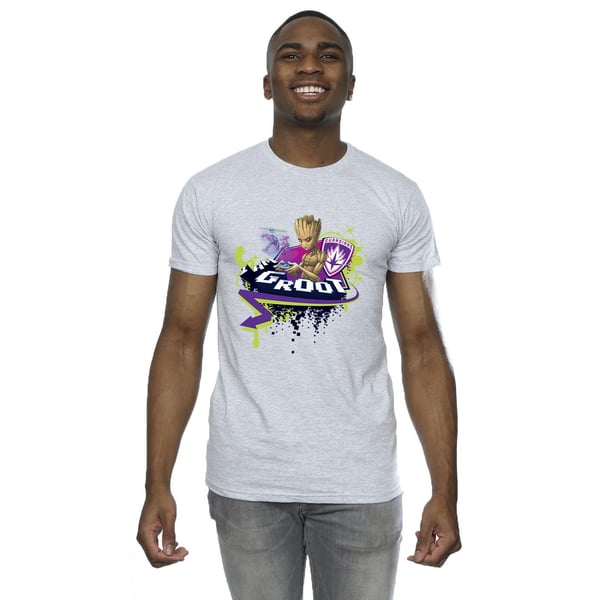 Marvel Mens Guardians Of The Galaxy Groot Gaming Holo T-Shirt