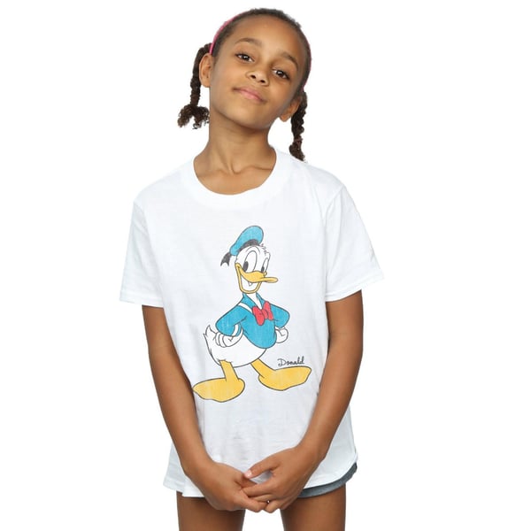 Disney Girls Classic Donald Duck Cotton T-Shirt