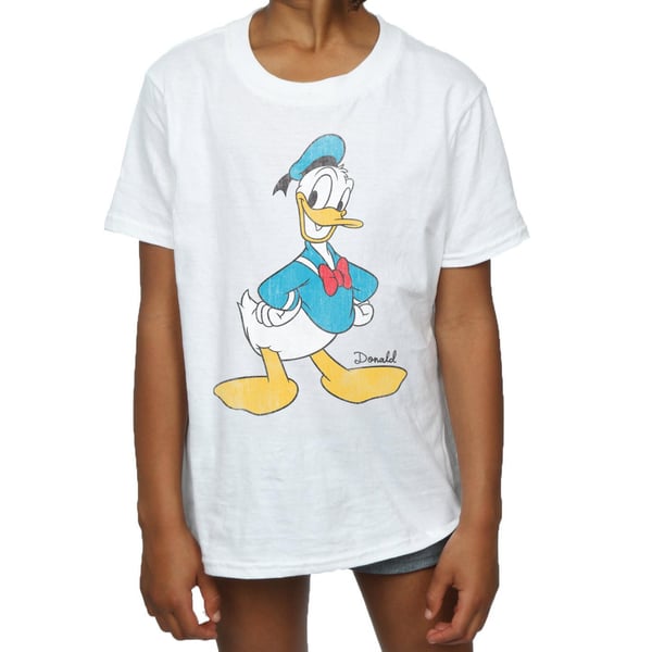 Disney Girls Classic Donald Duck Cotton T-Shirt