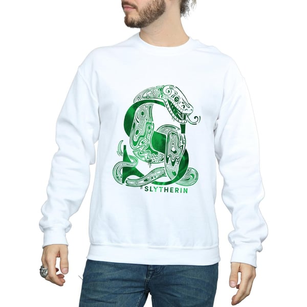 Harry Potter Mens Slytherin Snake Sweatshirt