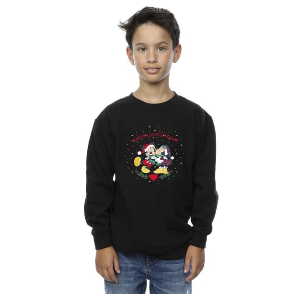 Disney Boys Mickey Mouse Mickey Minnie Christmas Sweatshirt