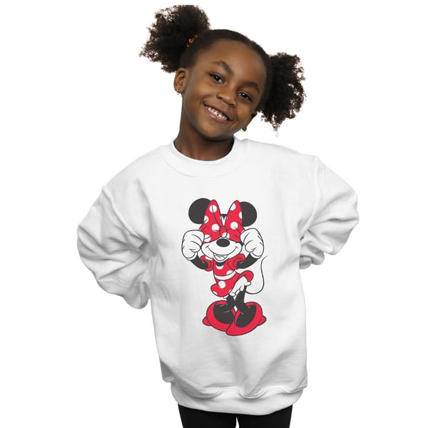 Disney Girls Minnie Mouse Bow Eyes Sweatshirt