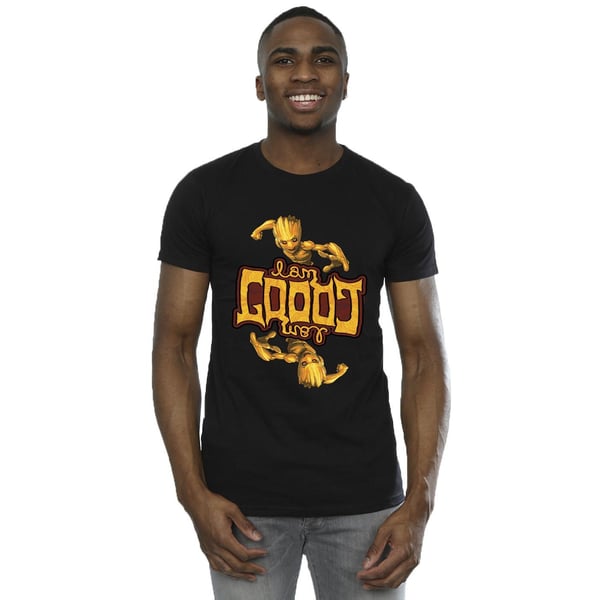 Marvel Mens Guardians Of The Galaxy Groot Inverted Grain T-Shirt