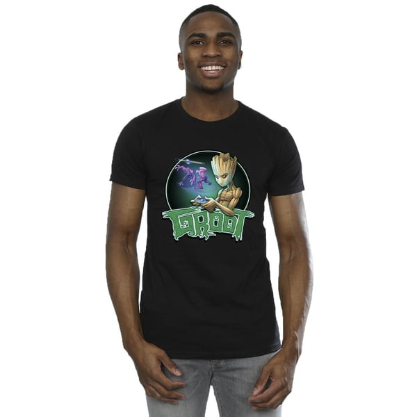 Marvel Mens Guardians Of The Galaxy Groot Gaming Ring T-Shirt