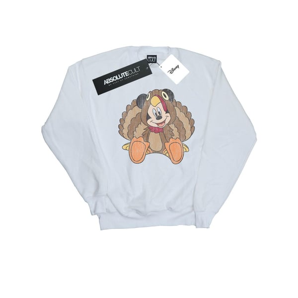 Disney Womens/Ladies Mickey Mouse Thanksgiving Turkey Costume Sweatshirt