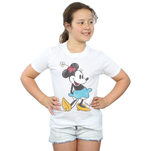Disney Girls Mickey Mouse Classic Minnie Mouse Cotton T-Shirt
