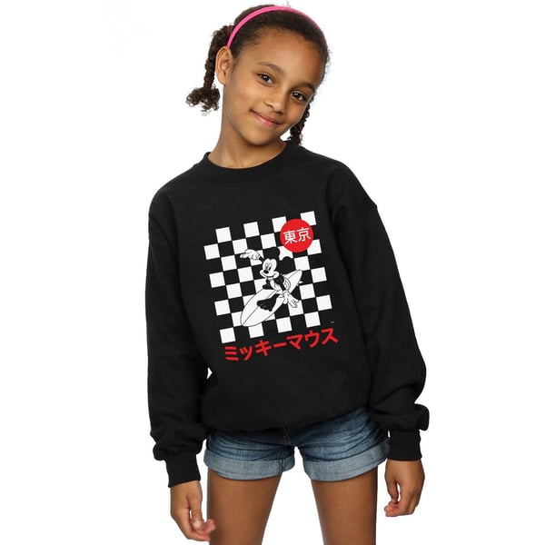 Disney Girls Mickey Mouse Surfing Sweatshirt
