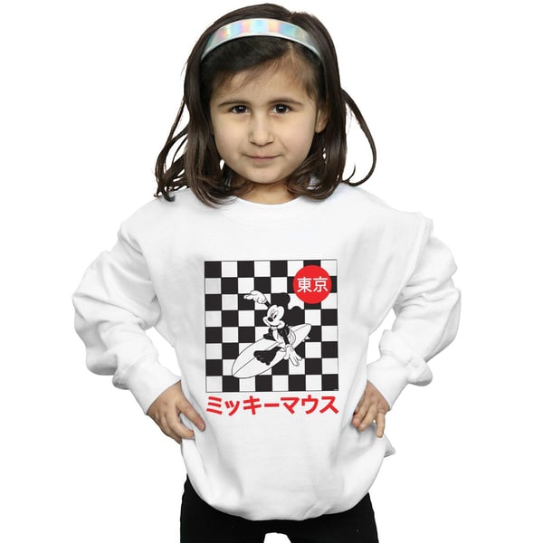 Disney Girls Mickey Mouse Surfing Sweatshirt