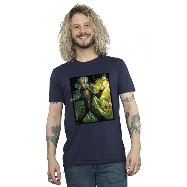 Marvel Mens Guardians Of The Galaxy Groot Forest Energy T-Shirt