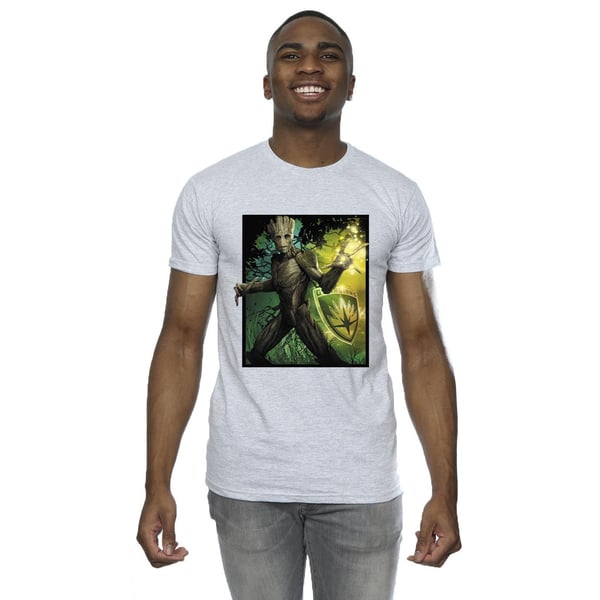 Marvel Mens Guardians Of The Galaxy Groot Forest Energy T-Shirt