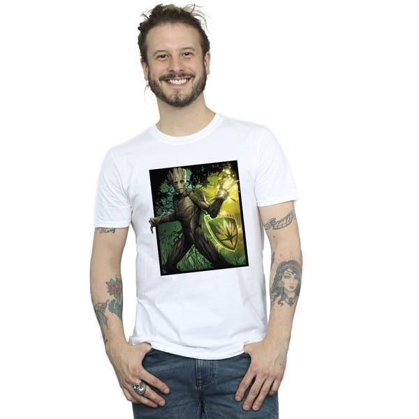 Marvel Mens Guardians Of The Galaxy Groot Forest Energy T-Shirt
