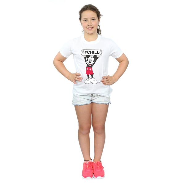 Disney Girls Mickey Mouse Chill Cotton T-Shirt
