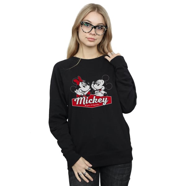 Disney Womens/Ladies Mickie And Minnie 90 Years Sweatshirt