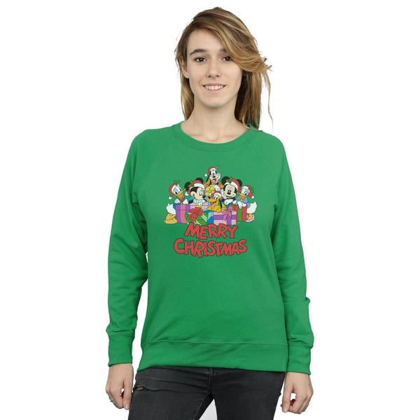 Disney Womens/Ladies Mickey Mouse And Friends Christmas Sweatshirt
