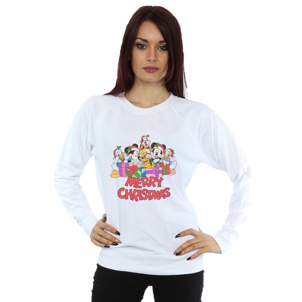 Disney Womens/Ladies Mickey Mouse And Friends Christmas Sweatshirt