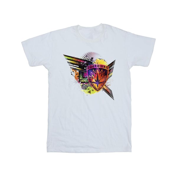 Marvel Mens Guardians Of The Galaxy Abstract Shield Chest T-Shirt