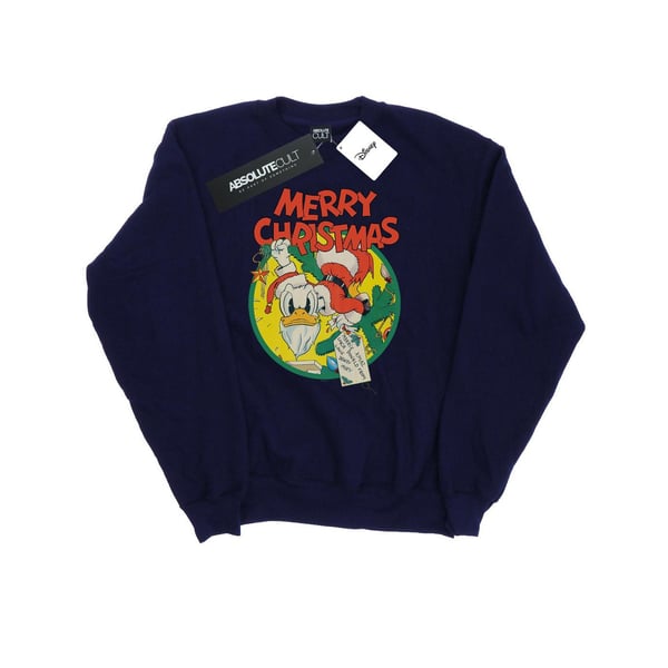 Disney Womens/Ladies Donald Duck Merry Christmas Sweatshirt