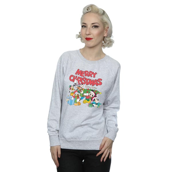 Disney Womens/Ladies Mickey And Friends Winter Wishes Sweatshirt