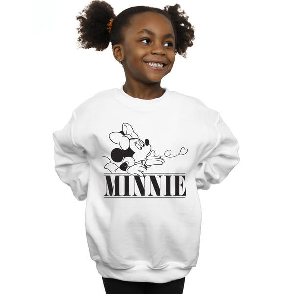 Disney Girls Minnie Mouse Kiss Sweatshirt