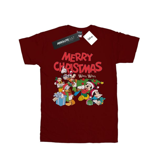 Disney Boys Mickey And Friends Winter Wishes T-Shirt
