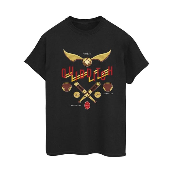 Harry Potter Womens/Ladies Quidditch Golden Snitch Cotton Boyfriend T-Shirt
