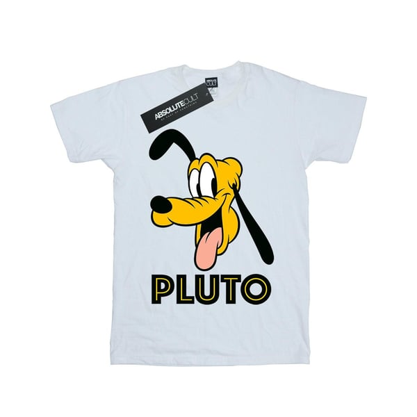 Disney Girls Pluto Face Cotton T-Shirt