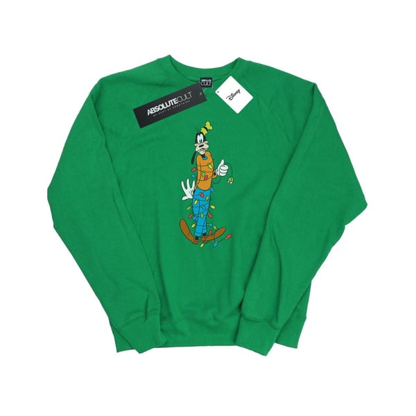 Disney Womens/Ladies Goofy Christmas Lights Sweatshirt