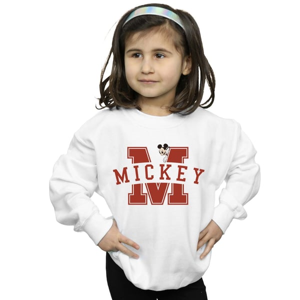 Disney Girls Mickey Mouse Letter Peak Sweatshirt