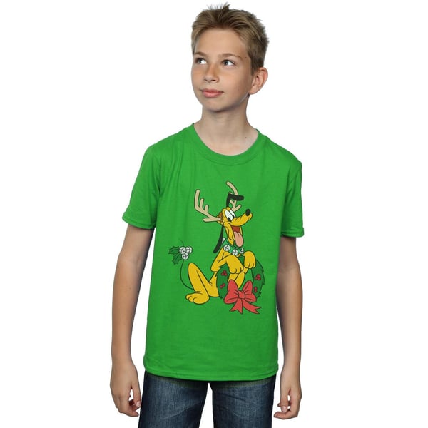 Disney Boys Pluto Christmas Reindeer T-Shirt