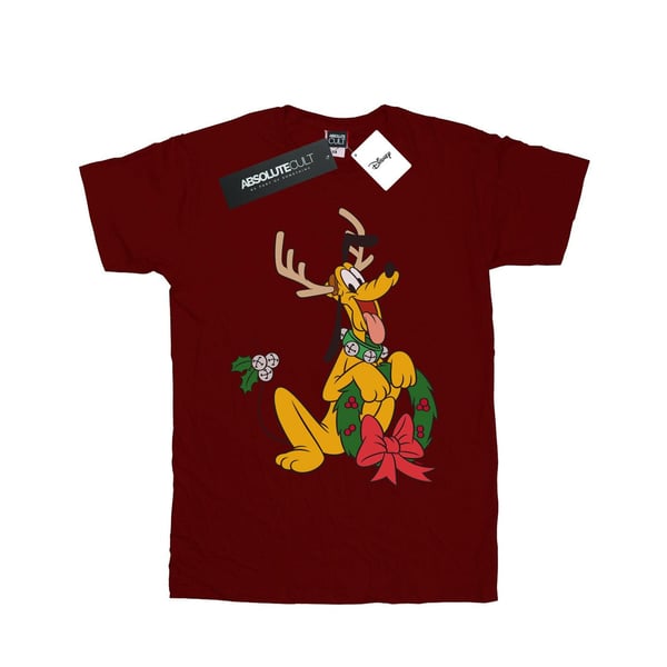 Disney Boys Pluto Christmas Reindeer T-Shirt
