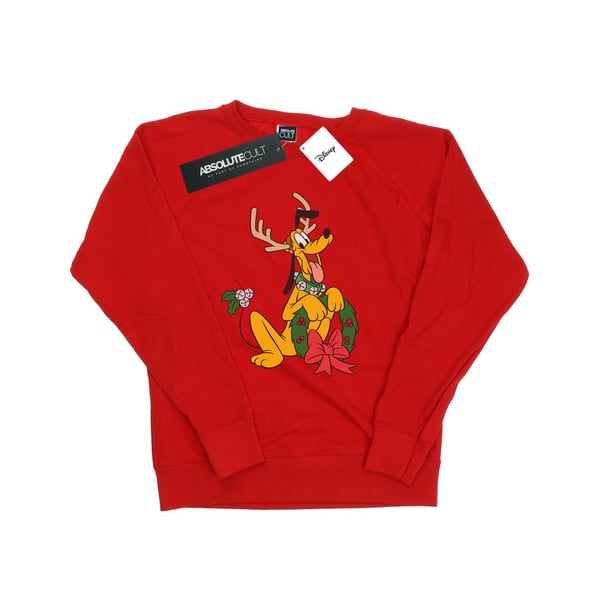 Disney Womens/Ladies Pluto Christmas Reindeer Sweatshirt