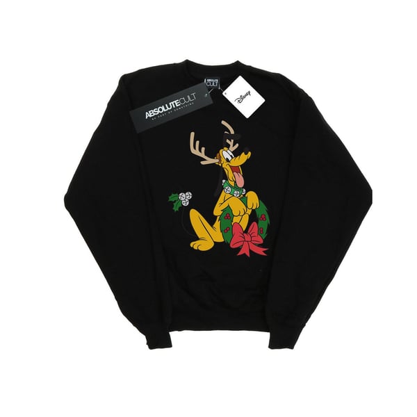 Disney Womens/Ladies Pluto Christmas Reindeer Sweatshirt