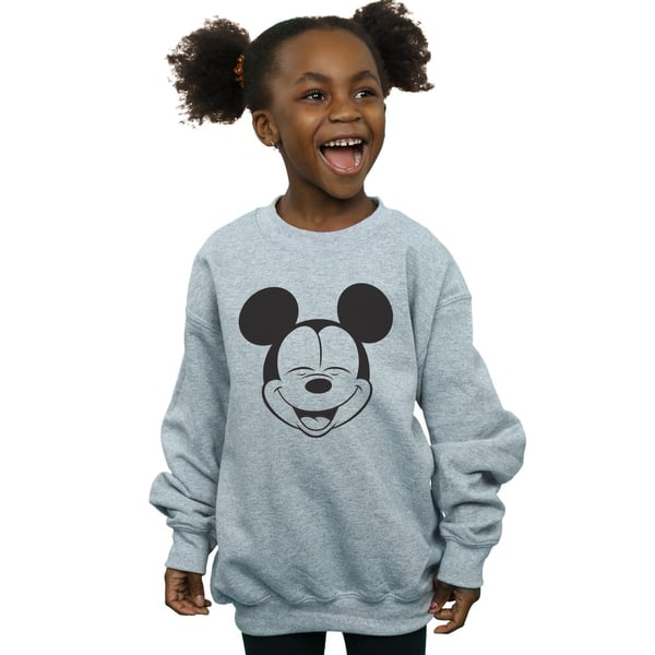 Disney Girls Mickey Mouse Closed Eyes Sweatshirt