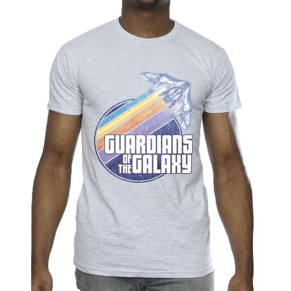 Guardians Of The Galaxy Mens Badge Rocket T-Shirt