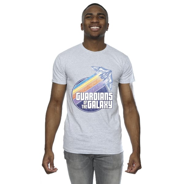 Guardians Of The Galaxy Mens Badge Rocket T-Shirt
