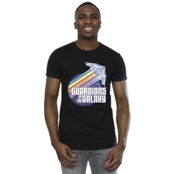Guardians Of The Galaxy Mens Badge Rocket T-Shirt