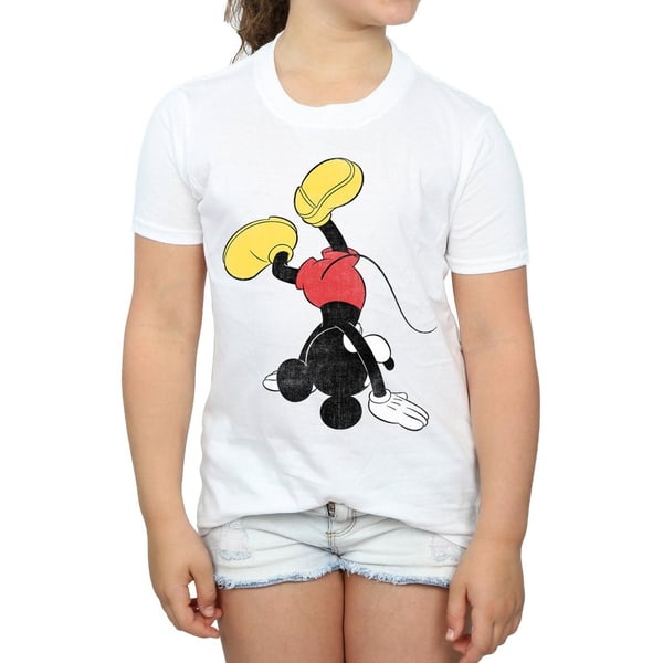 Disney Girls Mickey Mouse Upside Down Cotton T-Shirt