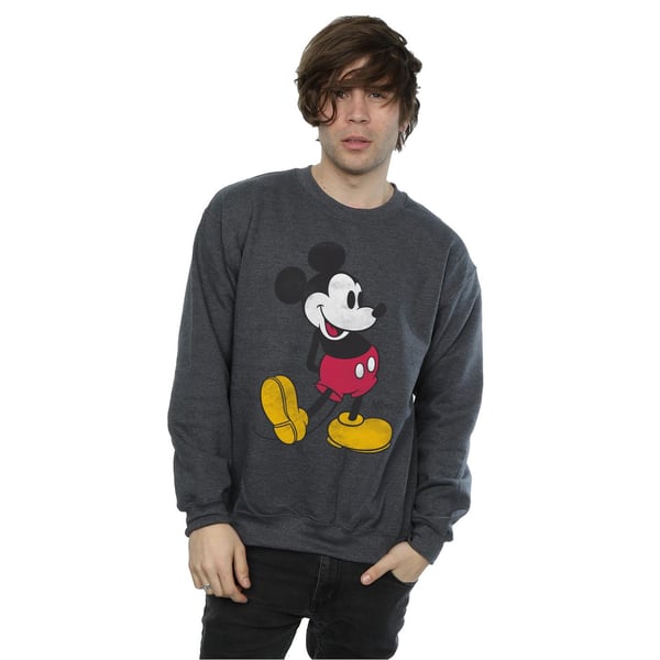 Disney Mens Mickey Mouse Classic Kick Sweatshirt