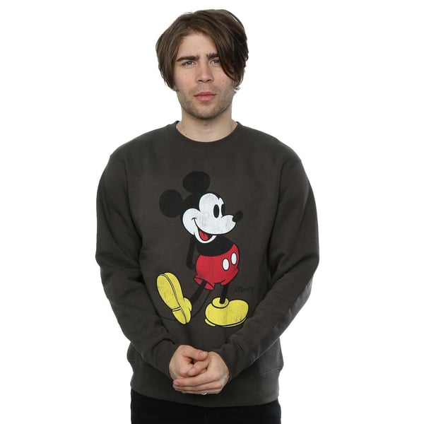 Disney Mens Mickey Mouse Classic Kick Sweatshirt