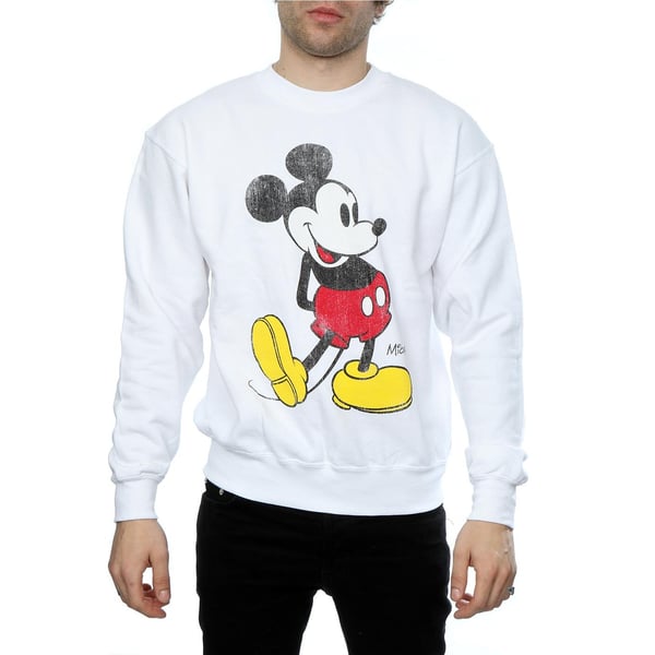 Disney Mens Mickey Mouse Classic Kick Sweatshirt