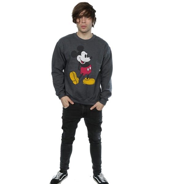Disney Mens Mickey Mouse Classic Kick Sweatshirt