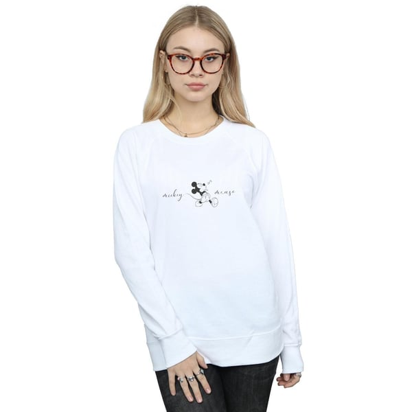 Disney Womens/Ladies Mickey Mouse Whistle Sweatshirt
