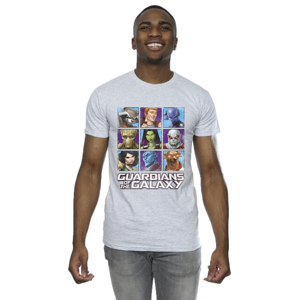 Guardians Of The Galaxy Mens Character Squares T-Shirt