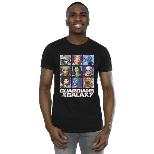 Guardians Of The Galaxy Mens Character Squares T-Shirt