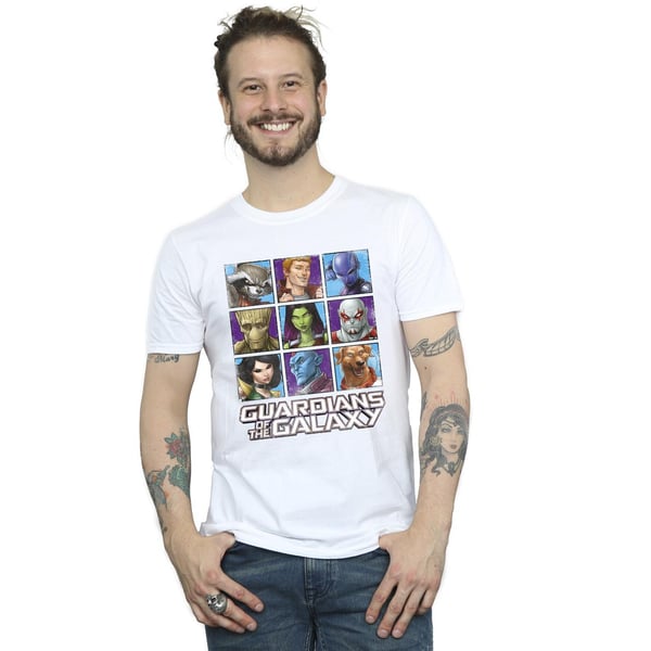 Guardians Of The Galaxy Mens Character Squares T-Shirt