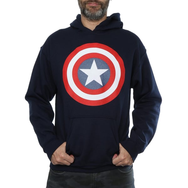 Marvel Mens Captain America Shield Hoodie
