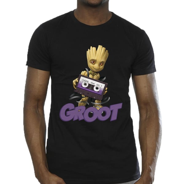 Guardians Of The Galaxy Mens Groot Casette T-Shirt