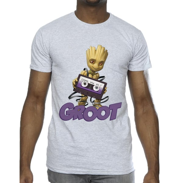 Guardians Of The Galaxy Mens Groot Casette T-Shirt