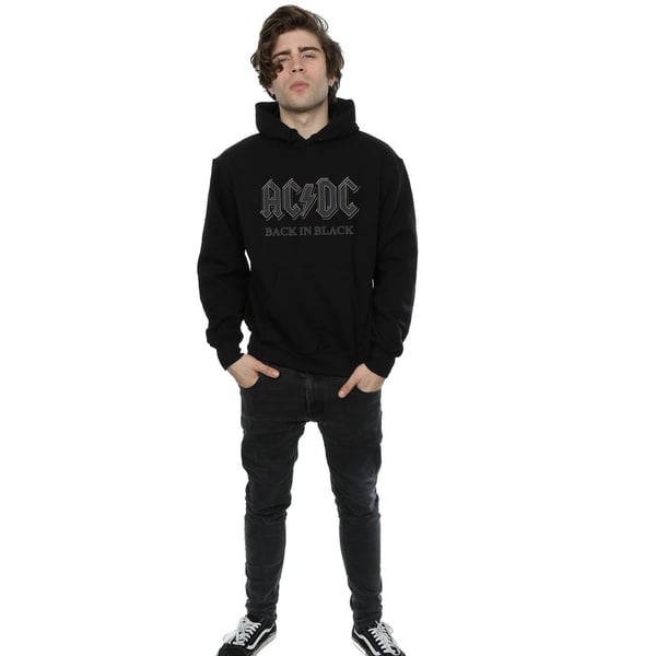 AC/DC Mens Back In Black Hoodie
